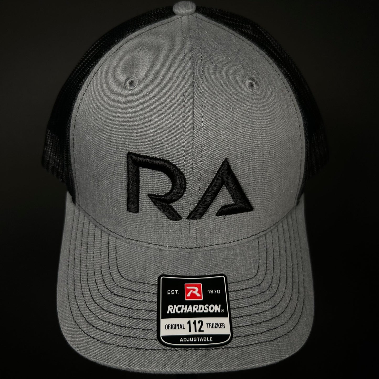 Adult RA Trucker Hat | Grey/Black