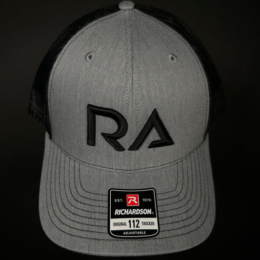 Adult RA Trucker Hat | Grey/Black